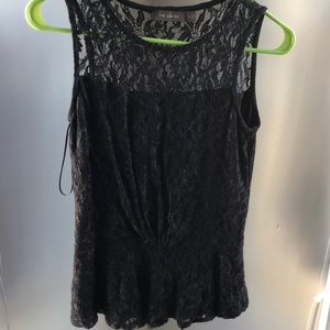 The Limited lace peplum top